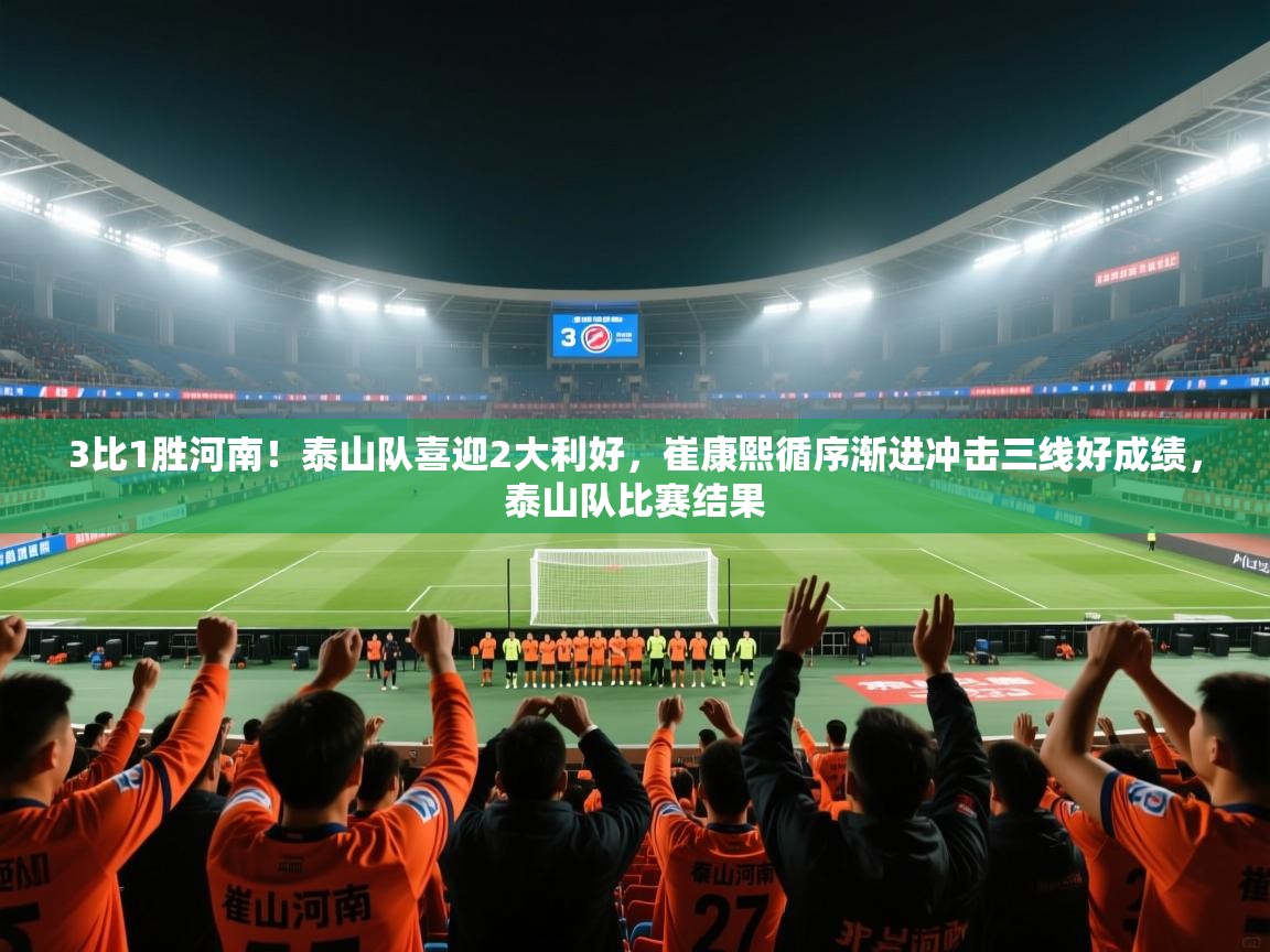 爱游戏娱乐赞助罗马02-3比1胜河南!泰山队喜迎2大利好,崔康熙循序渐进冲击三线好成绩,泰山队比赛结果